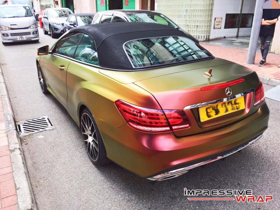  Mercedes-Benz E350 Cabriolet Chameleon by Impressive Wrap 2016 года  (фото 3 из 9)